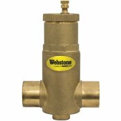 3/4 IN. SWT FORGED BRASS AIR SEPARATOR WITH REMOVABLE VENT HEAD AND COALESCING MEDIUM - NIBCO PART #: 75003