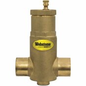 NIBCO 1 IN. SWT FORGED BRASS AIR SEPARATOR WITH REMOVABLE VENT HEAD AND COALESCING MEDIUM - NIBCO PART #: 75004