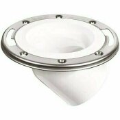 NOT FOR SALE - 305248432 - NOT FOR SALE - 305248432 - OATEY 3 IN. PVC OPEN SPIGOT TOILET FLANGE WITH 45 ANGLE AND STAINLESS STEEL RING - OATEY PART #: 436652