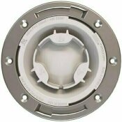 NOT FOR SALE - 305248441 - NOT FOR SALE - 305248441 - OATEY FAST SET 4 IN. PVC HUB SPIGOT TOILET FLANGE WITH TEST CAP AND STAINLESS STEEL RING - OATEY PART #: 436582