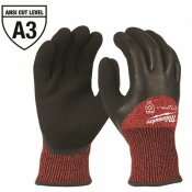 NOT FOR SALE - 306804260 - MILWAUKEE XX-LARGE RED LATEX LEVEL 3 CUT RESISTANT INSULATED WINTER DIPPED WORK GLOVES - MILWAUKEE PART #: 48-22-8924