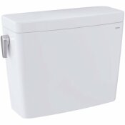 TOTO DRAKE TWO-PIECE ELONGATED 1.28 AND 0.8 GPF DUAL FLUSH TOILET TANK ONLY IN COTTON WHITE - TOTO PART #: ST746EMA#01