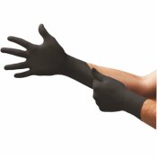NOT FOR SALE - 312016239 - MIDKNIGHT SMALL BLACK 4.7 MIL POWDER-FREE NITRILE DISPOSABLE GLOVES (100 PER BOX) - MIDKNIGHT PART #: MK-296-S
