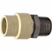 APOLLO 1/2 IN. X 1/2 IN. CPVC CTS SLIP STAINLESS STEEL MPT ADAPTER - APOLLO PART #: CPVCMA12