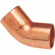 NIBCO 1/2 IN. WROT COPPER 45-DEGREE C X C ELBOW - NIBCO PART #: CP60612