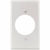 TITAN3 WHITE SMOOTH 1.406 IN. 1-GANG SINGLE RECEPTACLE STANDARD METAL WALL PLATE - TITAN3 PART #: TPMSSW-10