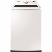 SAMSUNG 27 IN. 4.5 CU. FT. CAPACITY WHITE TOP LOAD WASHING MACHINE WITH VIBRATION REDUCTION TECHNOLOGY - SAMSUNG PART #: WA45T3200AW