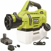 RYOBI ONE 18-VOLT LITHIUM-ION CORDLESS ELECTROSTATIC 0.5 GAL SPRAYER/FOGGER WITH 2.0 AH BATTERY AND CHARGER - RYOBI PART #: P2890