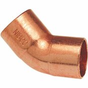 NIBCO 5/8 IN. COPPER PRESSURE CUP X CUP 45 DEGREE ELBOW FITTING - NIBCO PART #: I60658
