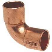 NIBCO 5/8 IN. COPPER FITTING CUP X CUP 90 DEGREE INTERMEDIATE RADIUS ELBOW FITTING - NIBCO PART #: I607I58