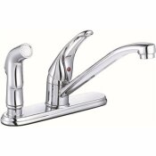 PREMIER BAYVIEW SINGLE-HANDLE STANDARD KITCHEN FAUCET WITH SIDE SPRAYER IN CHROME - PREMIER PART #: 67729W-2101