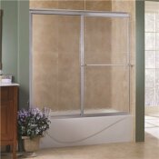 NOT FOR SALE - 3559217 - NOT FOR SALE - 3559217 - FOREMOST TIDES 56 IN. TO 60 IN. W X 58 IN. H FRAMED SLIDING TUB DOOR IN SILVER WITH OBSCURE GLASS - FOREMOST PART #: TDST6058-OB-SV