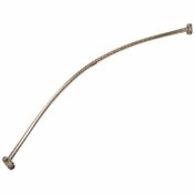 CRESCENT 60 IN. STAINLESS STEEL CURVED SHOWER ROD IN BRUSHED FINISH (6-PACK) - CRESCENT PART #: B60BN6