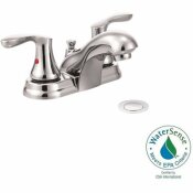 CLEVELAND FAUCET GROUP CORNERSTONE 4 IN. CENTERSET 2-HANDLE BATHROOM FAUCET WITH POP-UP ASSEMBLY IN CHROME - CLEVELAND FAUCET GROUP PART #: 40225