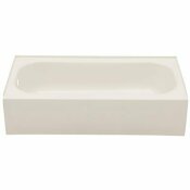 BOOTZ INDUSTRIES ALOHA 5 FT. LEFT-HAND DRAIN SOAKING TUB IN WHITE - BOOTZ INDUSTRIES PART #: 011-2365-00