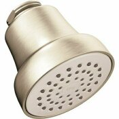 NOT FOR SALE - 3582006 - NOT FOR SALE - 3582006 - CLEVELAND FAUCET GROUP CORNERSTONE 1-SPRAY 2 IN. SINGLE WALL MOUNT FIXED SHOWER HEAD IN BRUSHED NICKEL - CLEVELAND FAUCET GROUP PART #: 42018GR15BN