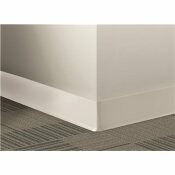 2.5 IN. X 4 FT. ICICLE VINYL WALL COVE BASE - NATIONAL BRAND ALTERNATIVE PART #: CB 08 2.5IN. X 4' X .080IN.