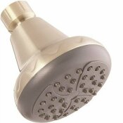 PROPLUS 1-SPRAY 3.3 IN. SINGLE TUB WALL MOUNT FIXED SHOWER HEAD IN BRUSHED NICKEL - PROPLUS PART #: 3583677