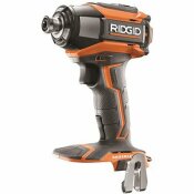 RIDGID 18-VOLT LITHIUM-ION CORDLESS BRUSHLESS 1/4 IN. 3-SPEED IMPACT DRIVER WITH BELT CLIP (TOOL ONLY) - RIDGID PART #: R86037N