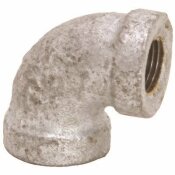 Proplus 3/4 In. X 1/2 In. Galvanized Malleable 90-Degree Elbow