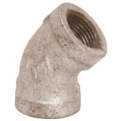 PROPLUS 1/2 IN. 45-DEGREE GALVANIZED MALLEABLE ELBOW - PROPLUS PART #: 44050