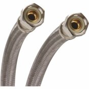 FLUIDMASTER 3/8 IN. COMPRESSION X 3/8 IN. COMPRESSION X 20 IN. L BRAIDED STAINLESS STEEL FAUCET CONNECTOR - FLUIDMASTER PART #: B6F20