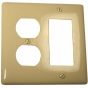 HUBBELL WIRING IVORY 2-GANG TOGGLE WALL PLATE (1-PACK) - HUBBELL WIRING PART #: NPJ826I