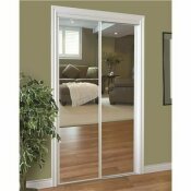 NOT FOR SALE - 70-0831 - NOT FOR SALE - 70-0831 - HOME DECOR INNOVATIONS 230 SERIES FRAMED MIRROR BYPASS DOOR, WHITE, 60X96 IN. - HOME DECOR PART #: 24-1412