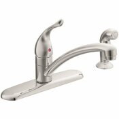 MOEN CHATEAU SINGLE-HANDLE STANDARD KITCHEN FAUCET WITH SIDE SPRAYER IN CHROME - MOEN PART #: 7430