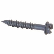 LINDSTROM 3/16 IN. X 1-1/4 IN. SLOTTED HEX HEAD MASONRY FASTENERS (100 PER PACK) - LINDSTROM PART #: CGP03040SHW-100HD