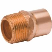 NOT FOR SALE - 952551 - NOT FOR SALE - 952551 - STREAMLINE 2-1/2 IN. C X MPT COPPER MALE ADAPTER - MUELLER PART #: W 01196