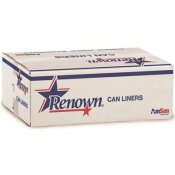 NOT FOR SALE - REN12511-CA - RENOWN 25 GAL. IN NATURAL CAN LINER 30 IN. X 37 IN. 8 MIC (25/ROLL 20-ROLL/CASE) - RENOWN PART #: REN12511